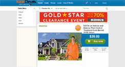 Desktop Screenshot of kickdeals.com